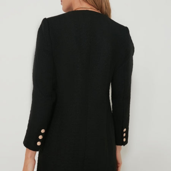 $188 Black Tweed Keira Dress Tuckernuck Xl - Picture 5 of 10